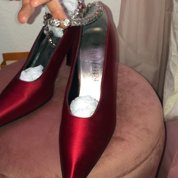 Saint Laurent Crystal ankle Heels - Picture 4 of 7